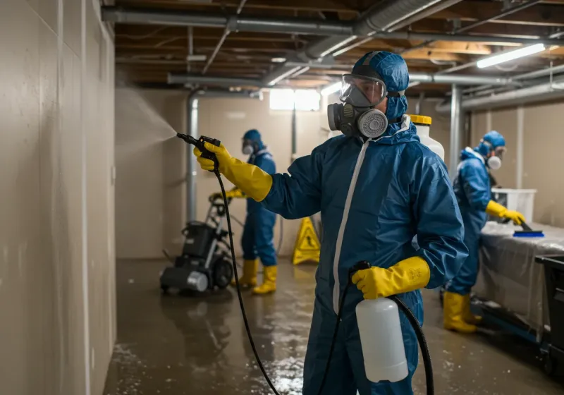 Basement Sanitization and Antimicrobial Treatment process in Laton, CA